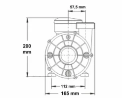 LX WTC 50M Spa Circulatiepomp 0,33 PK -Opblaasbare Jacuzzi Verkoop 1808.3 1