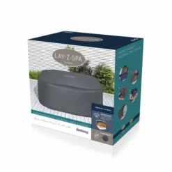Bestway Lay-Z Spa Isolerende Beschermhoes - 180 X 180 Cm 15 Bestway Lay-Z Spa Isolerende Beschermhoes - 180 X 180 Cm -Opblaasbare Jacuzzi Verkoop 1900 1900 thermal cover vierkant verpakking