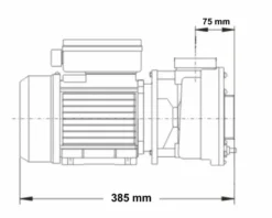 LX LP300 Spa Massagepomp 3 PK - 1 Speed 17 LX LP300 Spa Massagepomp 3 PK - 1 Speed -Opblaasbare Jacuzzi Verkoop 3765.2 2
