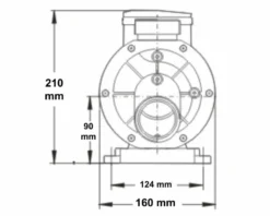 LX TDA75 Spa Circulatiepomp 0,75 PK -Opblaasbare Jacuzzi Verkoop 3769.3 1