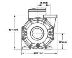 LX WP250 Spa Massagepomp 2,5 PK - 2 Speed -Opblaasbare Jacuzzi Verkoop 3770.3 1