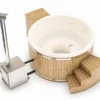 Houtgestookte Hottub Met Filteraansluiting - 4-6 Personen - Wit -Opblaasbare Jacuzzi Verkoop 3 4 inclusief filtratiebox 1