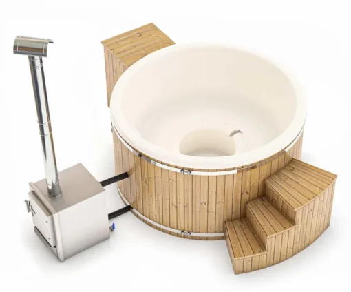 Houtgestookte Hottub Met Filteraansluiting - 4-6 Personen - Wit 4 Houtgestookte Hottub Met Filteraansluiting - 4-6 Personen - Wit -Opblaasbare Jacuzzi Verkoop 3 4 inclusief filtratiebox 1