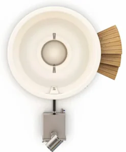 Houtgestookte Hottub - 6-8 Personen - Wit -Opblaasbare Jacuzzi Verkoop bovenaanzicht excl 1