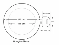 Intex Pure Spa Bubble Therapy Opblaasbare Spa - 4 Persoons -Opblaasbare Jacuzzi Verkoop intex bubbletherapy 4persoons afmetingen