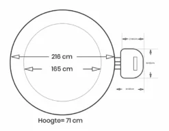 Intex Pure Spa Bubble Therapy Opblaasbare Spa - 6 Persoons -Opblaasbare Jacuzzi Verkoop intex bubbletherapy 6persoons afmetingen