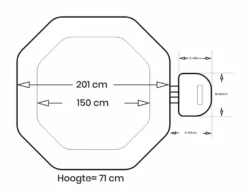 Intex Pure Spa Jet & Bubble Deluxe Opblaasbare Spa - 4 Persoons -Opblaasbare Jacuzzi Verkoop intex jetbubble deluxe 4persoons afmetingen