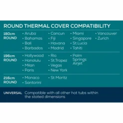 Bestway Lay-Z Spa Isolerende Beschermhoes - Ø 196 Cm 14 Bestway Lay-Z Spa Isolerende Beschermhoes - Ø 196 Cm -Opblaasbare Jacuzzi Verkoop lay z spa energiebesparende cover rond geschikt voor 1